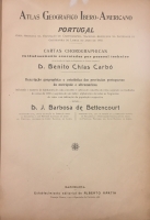 Portada de libro Atlas Geográfico Ibero-Americano. Portugal. Cartas Chorographicas 