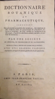 Portada de libro Dictionnaire Botanique et Pharmaceutique contenant les principales...