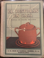 Portada de libro El Restorán en Casa. Manual de Cocina Práctica