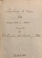 Portada de libro Legislacin de Teatros desde el ao 1793 a 1867 recopilada por Enrique...