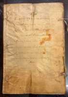Portada de libro Escritura de Venta en favor de S. Pedro Melendez Ayones. Segovia. 1762