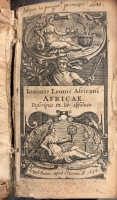 Portada de libro Africae Descriptio IX lib. absoluta