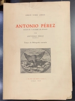 Portada de libro Antonio Prez, escritor y hombre de estado