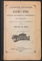 Portada de libro Descripción e Historia Política, Eclesiástica y Monumental De España...