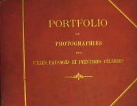 Portada de libro Portfolio De photographies Des Villes, Paysages et Peintures Clbres