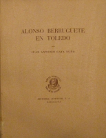 Portada de libro Alonso Berruguete en Toledo