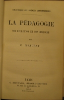 Portada de libro La Pédagogie, Son Évolution et Son Histoire