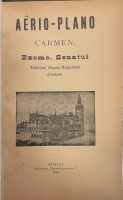 Portada de libro Aërio-Plano. Carmen. Canto al Aeroplano. Dedicado al Excmo....