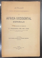 Portada de libro Atlas Icono-Geográfico-estadístico del Africa Occidental Española